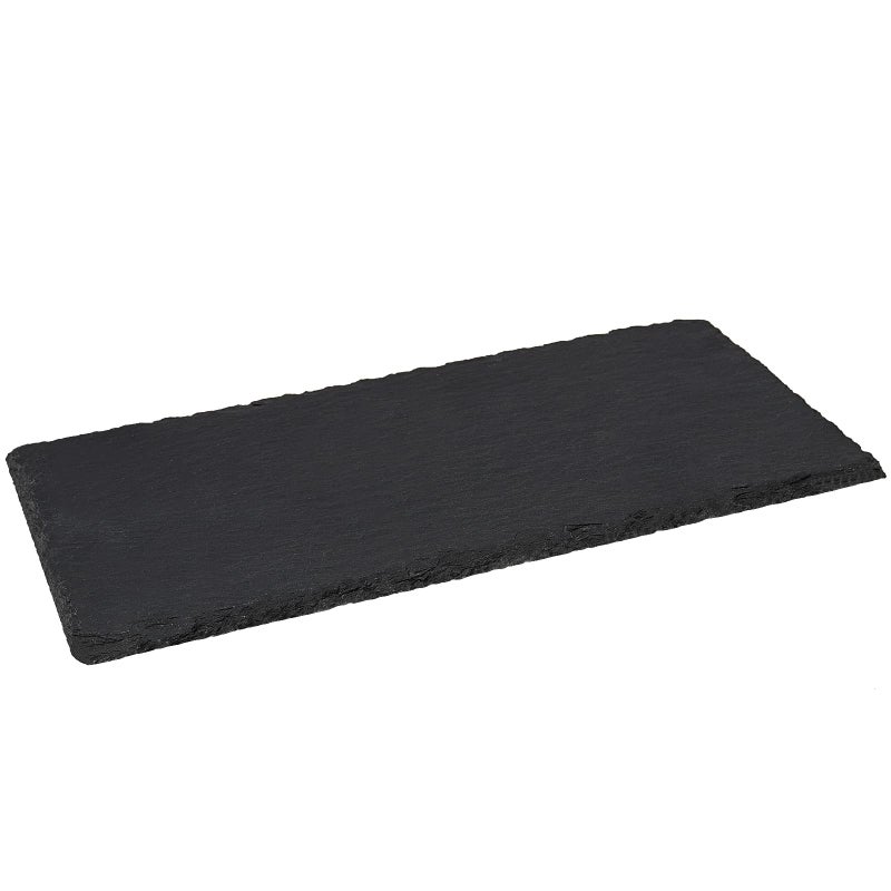 Pingeui 8 Pcs 9 X 6 Inches Black Slate Cheese Board  Rectangular Slate Stone Serving Plates With Natural Edge  Modern Slate Cheese Platter Tray Cutting Board For Cheese  Appetizer  Sushi  Charcuterie - Image 5