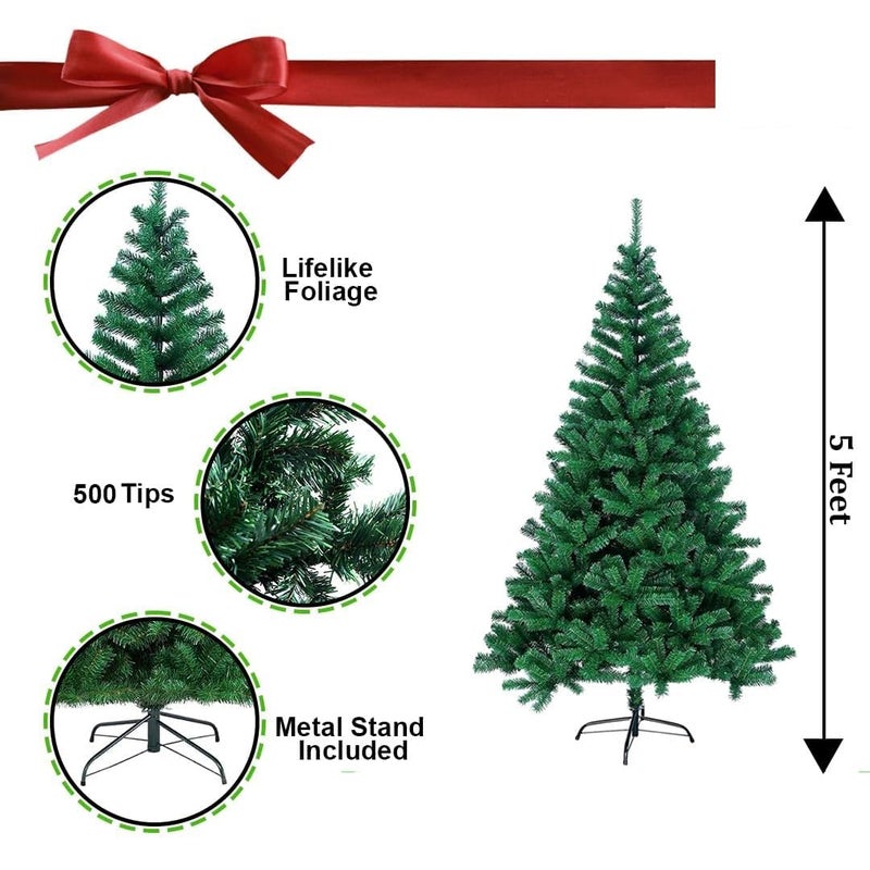 G.FIDEL شجرة عيد الميلاد الاصطناعية من GFIDEL بارتفاع 3 أقدام مع قاعدة معدنية، خفيفة الوزن وسهلة التجميع - Image 3