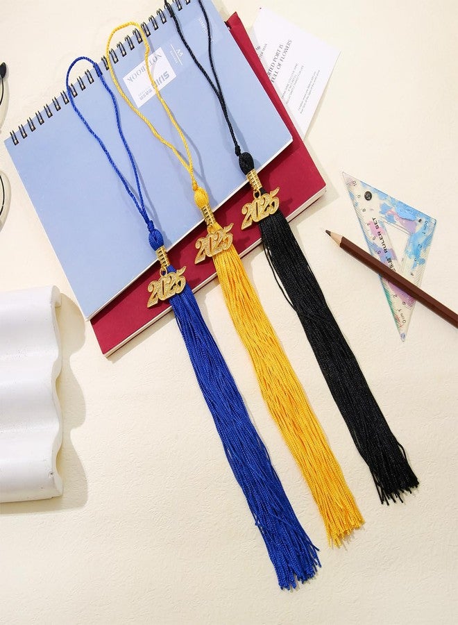 WanBigVa 2025 Graduation Tassels,1Pcs Cap Tassel Decoration with 2025 Year Gold Date Charms,Graduate Gifts for Ceremonies Souvenir High School,Black and Gold - Image 4