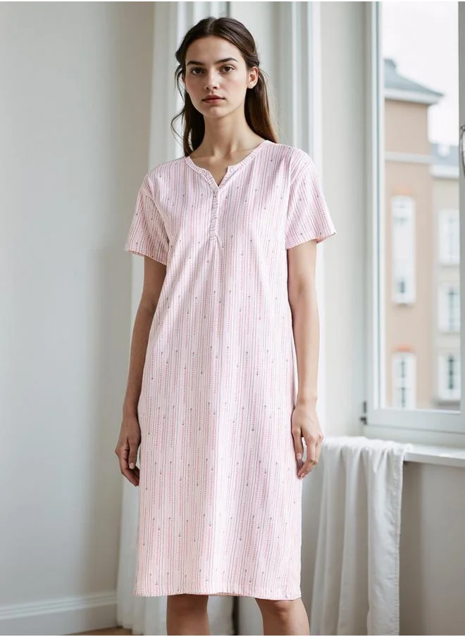 FAV All-Over Printed Night Dress