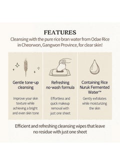 SKIN FOOD since 1957 [SKINFOOD] RICE Brightening Facial Cleansing Tissue  - Image 2