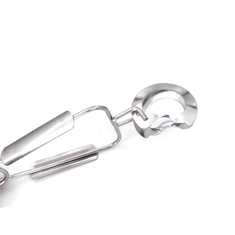 lasenersm 4 Pieces Snail Tong Snail Plier Stainless Steel Snail Tongs Snail Clamp Kitchen Food Tong Kitchen Utensil for Home Restaurant, Silver - Image 3