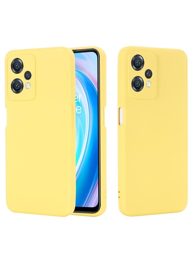 اس-توب جراب لهاتف OnePlus Nord CE 2 Lite 5G، مصنوع من السيليكون السائل بلون سادة، بتغطية كاملة - Image 2
