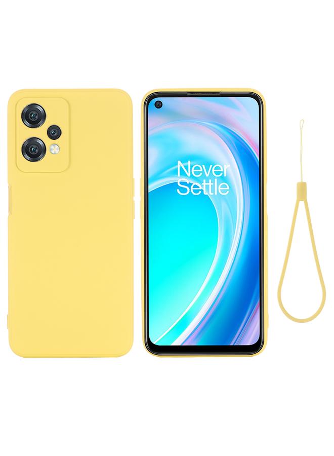 اس-توب جراب لهاتف OnePlus Nord CE 2 Lite 5G، مصنوع من السيليكون السائل بلون سادة، بتغطية كاملة - Image 1