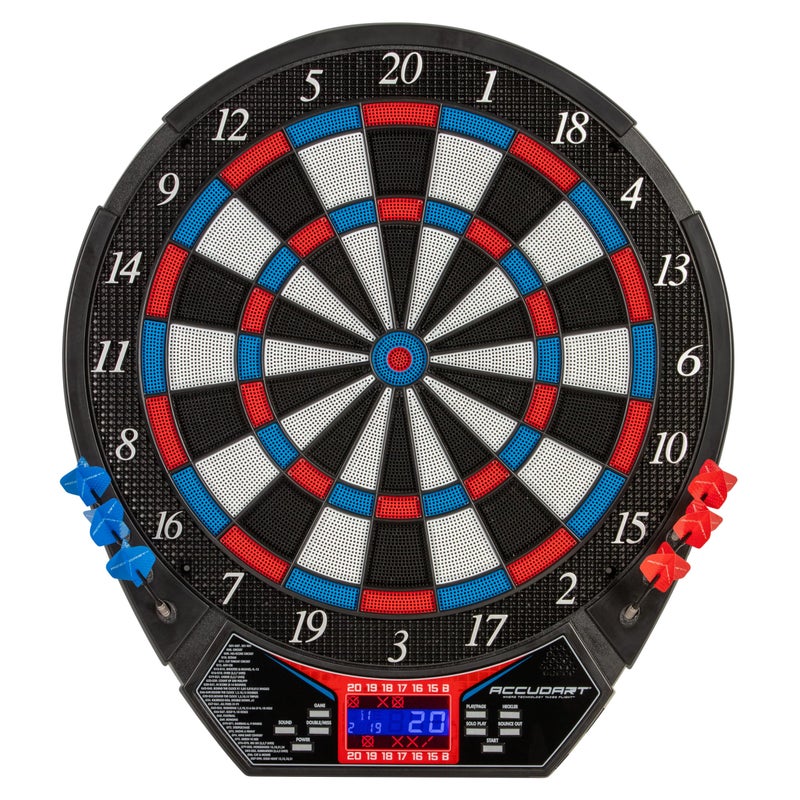 Accudart Rogue Electronic Dartboard 155 Tournament Soft Tip Board 29 Games90 Variations Virtual Opponent Heckler Mode MultiColor Backlit Display Includes Builtin Dart Holders Darts - Image 2