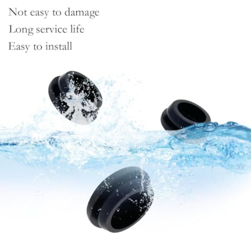 125Pcs Black Rubber Grommet Plug Assortment Kit, Various Sizes Round Hole Silicone Plugs for Car Wiring, Furniture, Toolbox, DIY Projects, Electrical and Mechanical Hole Cover Protection - Image 4