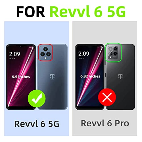 nancheng for T-Mobile Revvl 6 5G Case (Not Revvl 6 Pro), Case for T-Mobile T Phone 5G/Revvl 6X Girls Women Glitter Cute Luxury Soft Silicone Clear Cover with Ring Stand Shockproof Protective Phone Case -Purple - Image 2