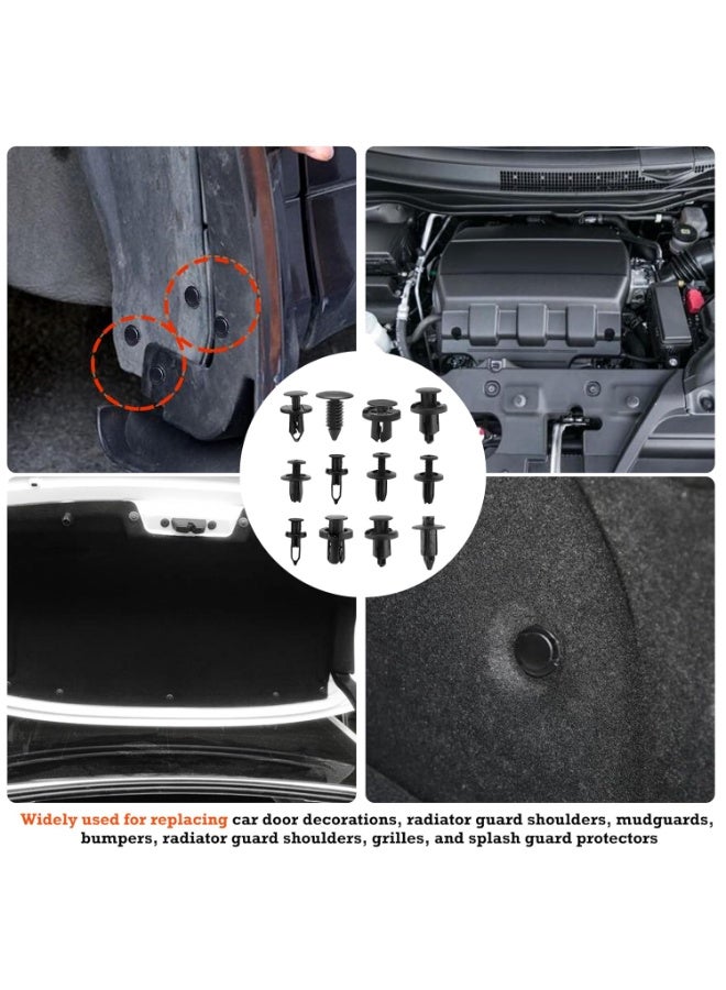 YelaJoy 1240 Pcs Car Retainer Clips & Fasteners Kit – 1105 Clips + 135 Pieces, 32 Universal Sizes Nylon Bumper, Fender Rivets, Door Panel Clips, and Plastic Rivets with 10 Cable Ties and 5 Removal Tools for Toyota, Ford, Honda, Chevy - Image 4