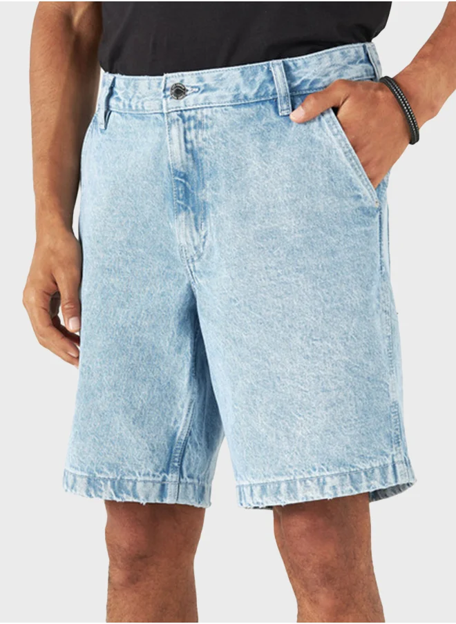 لي كوبر Pocket Detail Denim Shorts