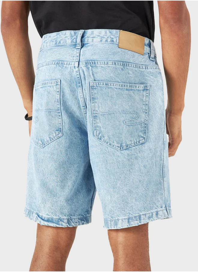 لي كوبر Pocket Detail Denim Shorts