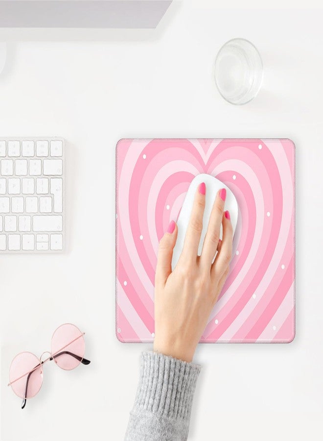 Pecfamly Cute Kawaii Cutecore Aesthetic Pink Girly Gaming Mouse Pad Small, Gamer Girl Room Decor Desk Accessories (9.4 x7.8 Inch) - Image 3