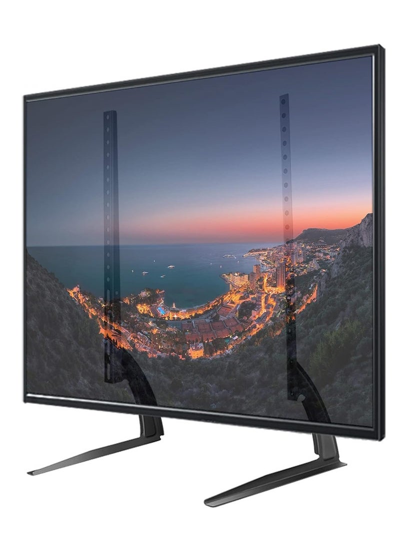 Universal TV Stand Tabletop for 40 to 70 inch Plasma LCD LED Flat Screen TVs, LCD TVs Premium Height Adjustable Leg Stand, Holds Up 35kg - Image 1