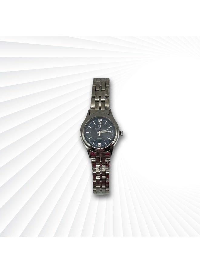 فاندر بلو ساعة نسائية فاخرة سوار معدني فضي - Image 3