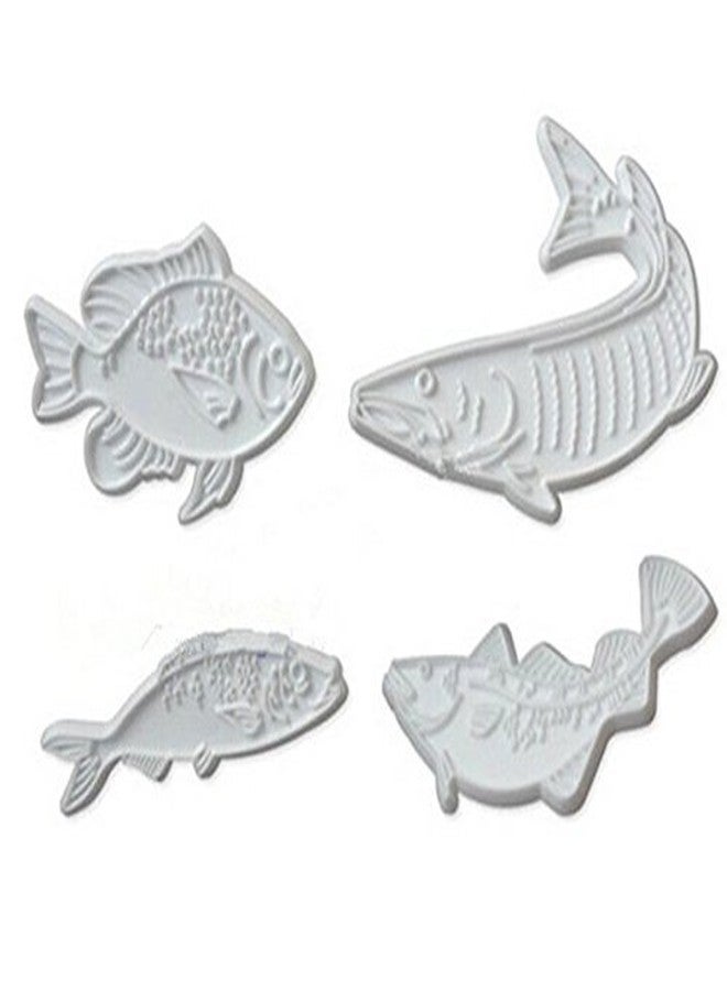 Anyana 4pcs set Fish Plastic Cookie impression Cutter Cake decorating fondant Mold Tool Sugar Paste Baking Mould stamps Pastry - Image 5