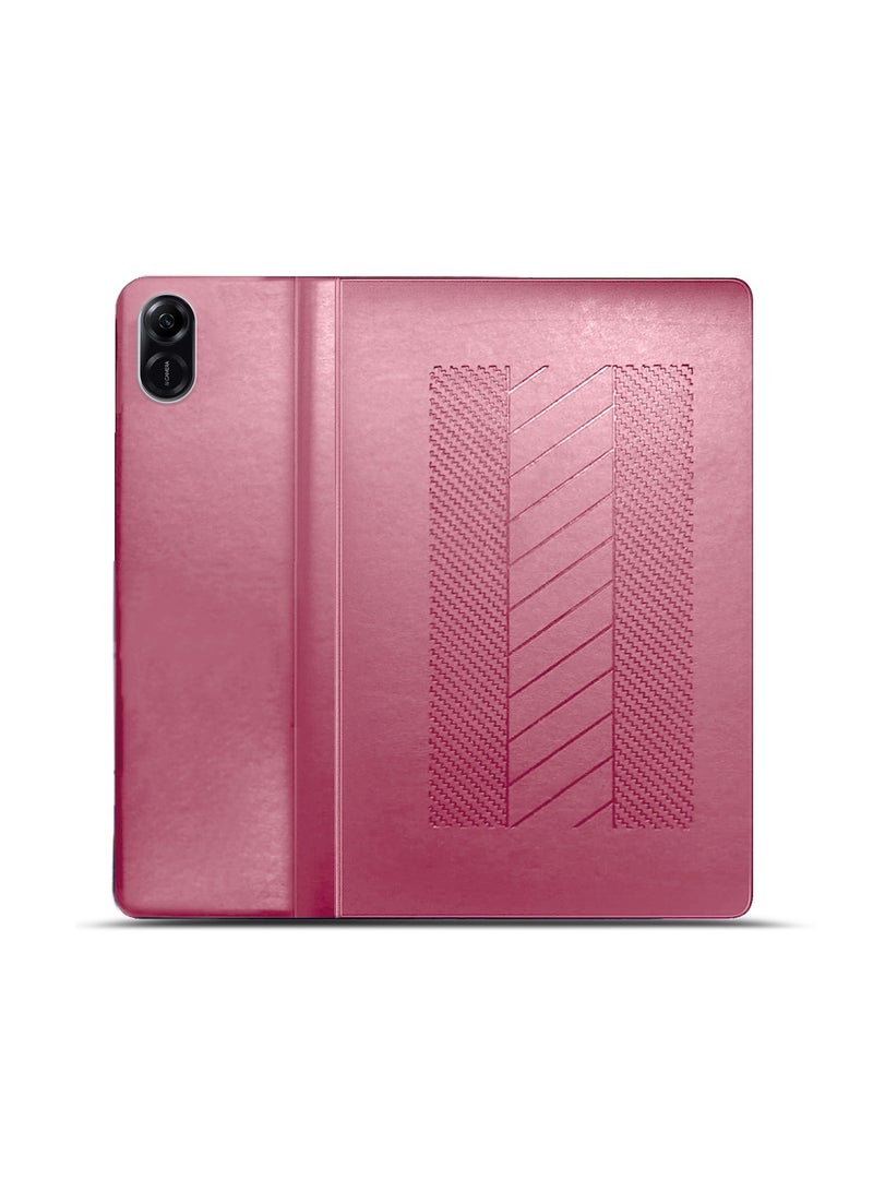 BYTER PU Leather Classic Trifold Stand Flip Case Cover For Honor Pad X9 11.5 Inch 2023 Light Pink - Image 4