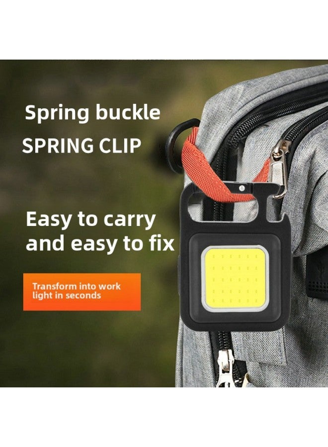 Loquat USB Outdoor Multifunctional Portable COB Mini Portable Work Light Keychain Light Car Repair Light-Color:Classic 200 Mah - Image 4