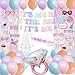 cocomigo Bachelorette Party Decorations Its Me Hi Im The Bride Its Me Banner Pink Tinsel Foil Curtains Bride to Be Sash and Veil Bridal Photo Props Bachelorette Balloons Bridal Shower Fecorations - Image 3
