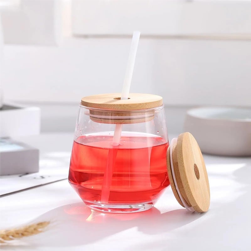 Bamboo Jar Lids 10pcs Bamboo Cover for Glass Lid, Jar Sealing Bottle Cap For Yogurt Glass Jars - Image 2
