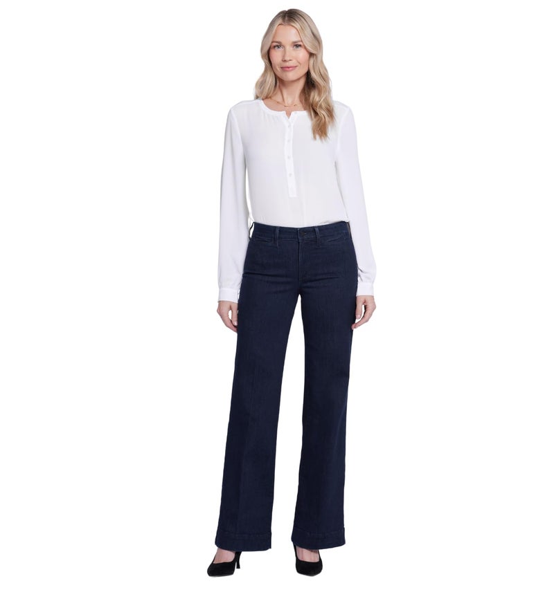 NYDJ womens Teresa Trouser - Premium Denim jeans, Rinse, 16 US - Image 1