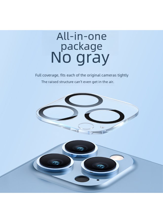 Generic - Applicable To Apple 16 15Pro Lens Film IPhone12 Tempered Film 13 Mobile Phone Camera 14 Full Coverage Max-Color: Transparent Half Package (Fit Full Package) Corning Glass Film-Dimensions:Apple 14promax - Image 1