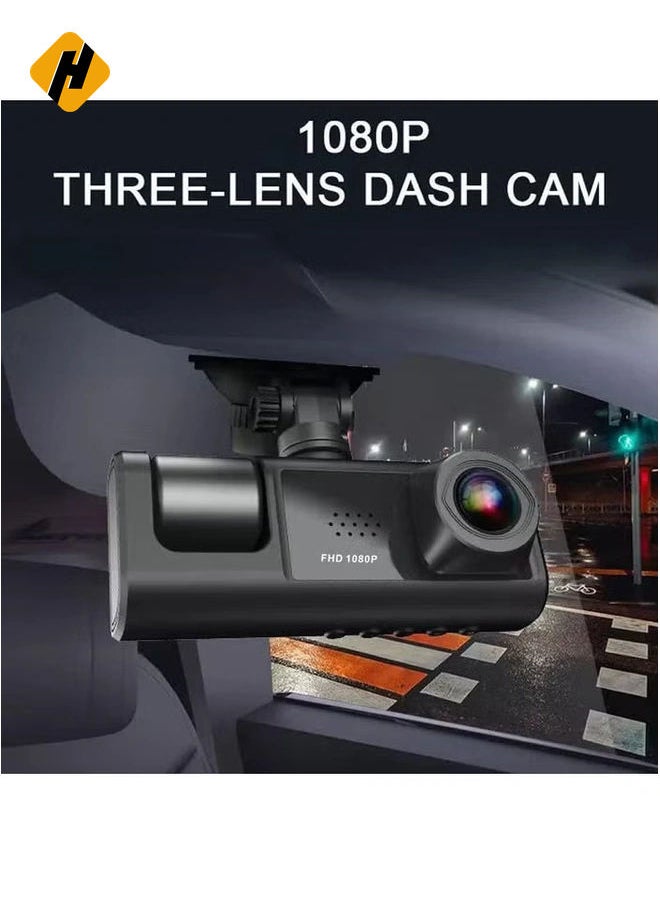 HuHa 4-Channel Car Dash Camera – 130° Wide Angle, 1296x1080P Front, Inside, and Rear Cameras  - Image 2