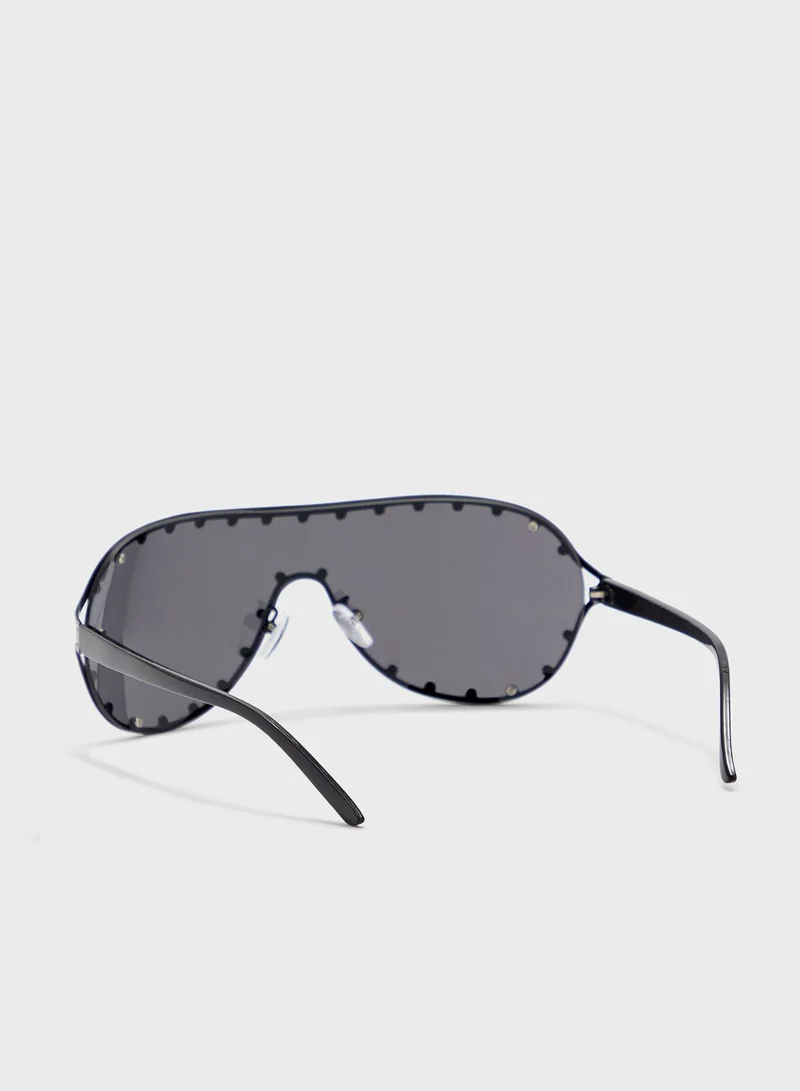 ELLA Studded Oversized  Sunglasses