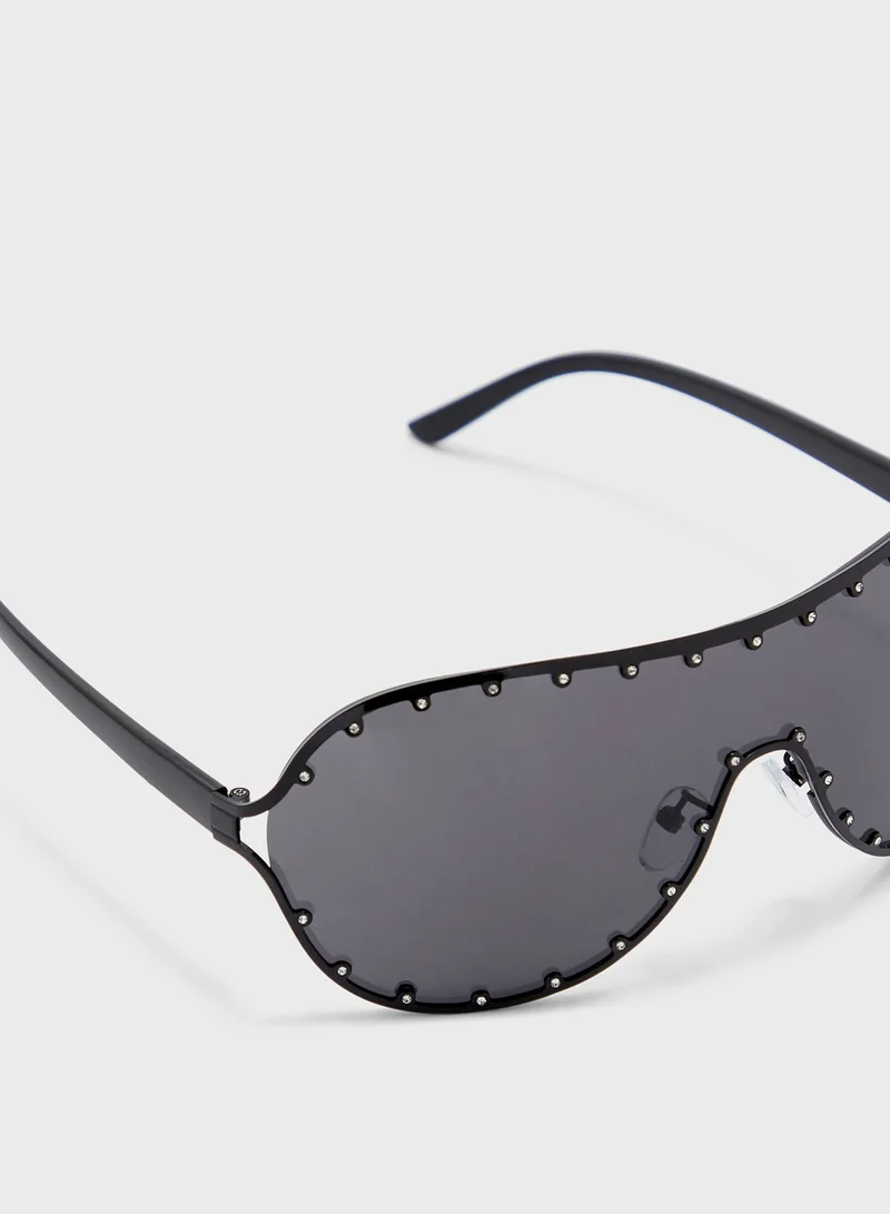 ELLA Studded Oversized  Sunglasses