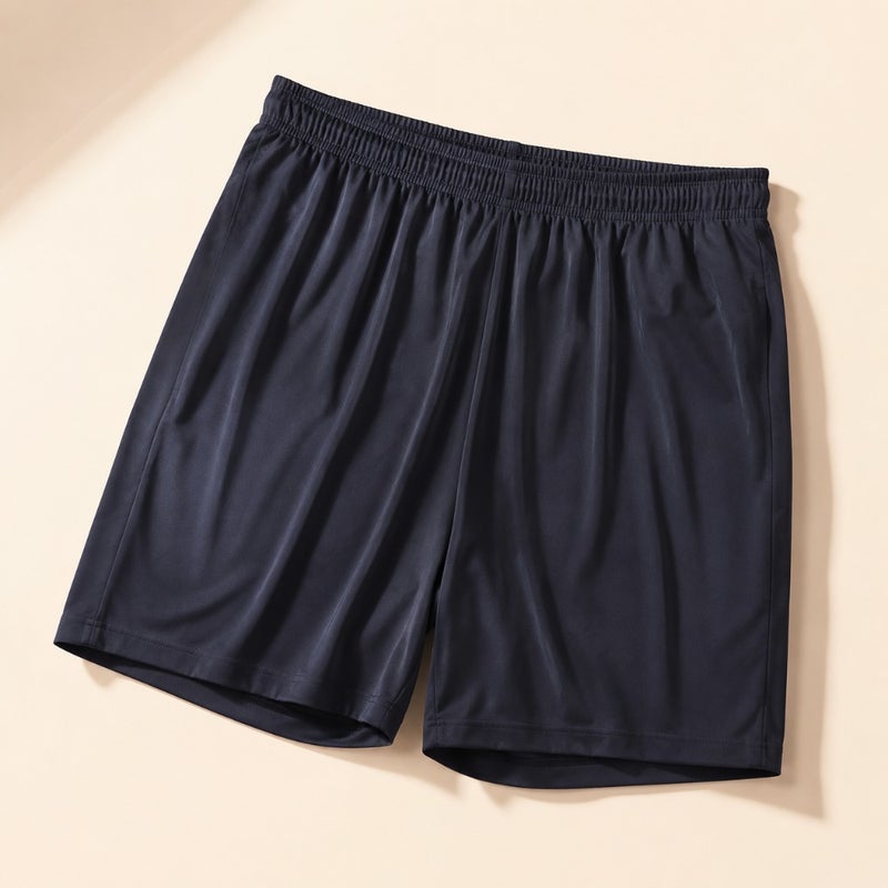 MENS BOTTOMS Vintage Cotton Blend Navy Blue Lightweight Breathable for Casual Daily Wear - Image 1