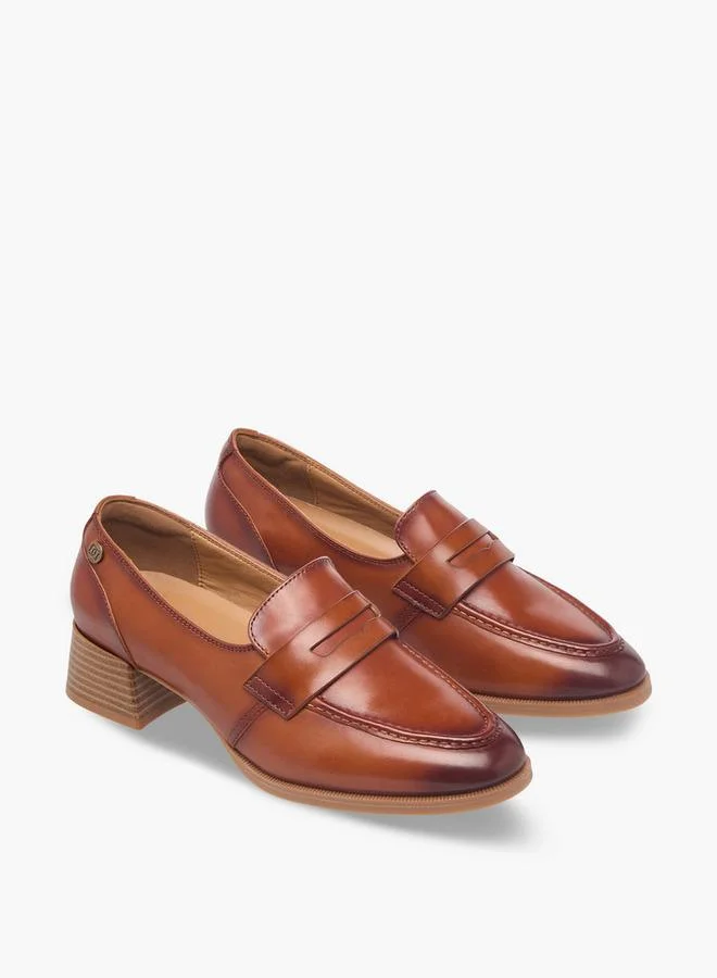 Women Block Heel Loafers