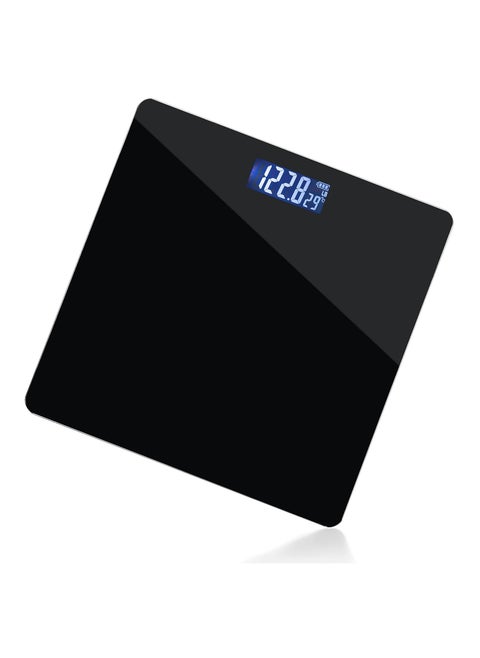 Digital Body Weight Bathroom Scale Smart Scale Step-on Technology with Easy Read LCD, Up to 400 Pounds Perfect Digital Home Scale,10 Inch Black Highly Accurate Scale for Body Weight