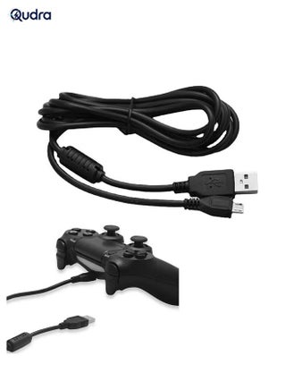 كابل شحن لوحدات التحكم PS4 وXbox One، كابل مزامنة بيانات Micro USB 2.0 لجهاز PlayStation 4 وFire TV Stick وهواتف أندرويد، بطول 6.6 قدم. - view 3