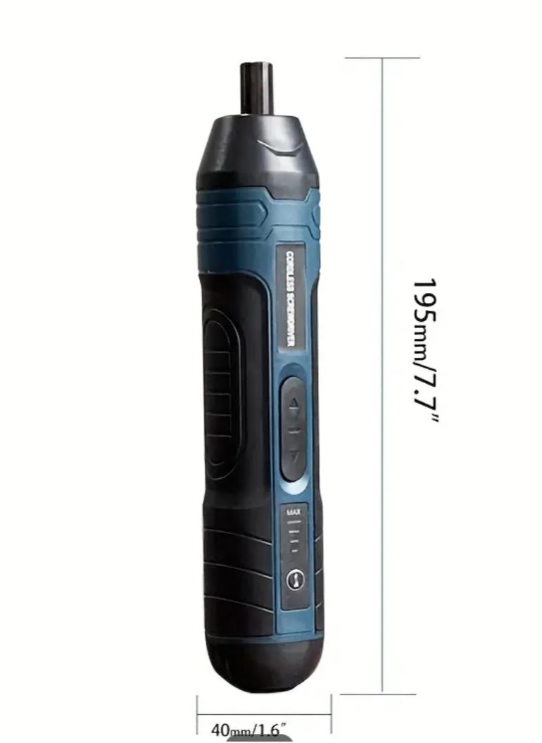 Generic - 3.6V lithium cordless screwdriver, Cordless Electric Screwdriver Set, Power Screwdriver with 4 torque setting, 105 PCS - Image 1