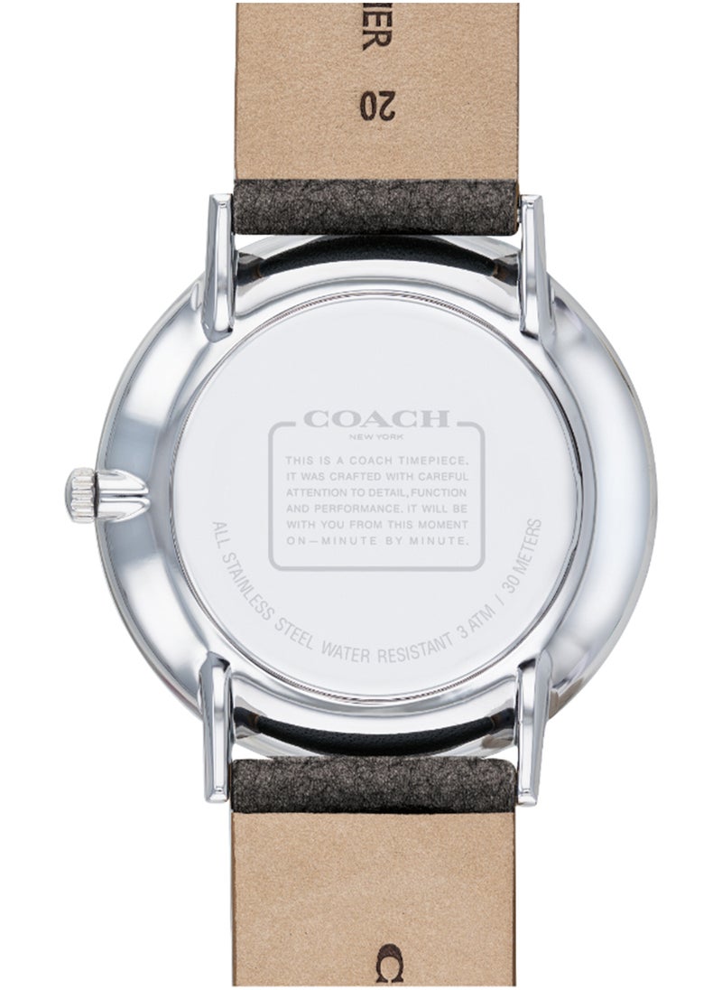 COACH COACH ROUND ANALOG WOMEN'S SILVER WHITE CASE WATCH - 14503155  - Image 3
