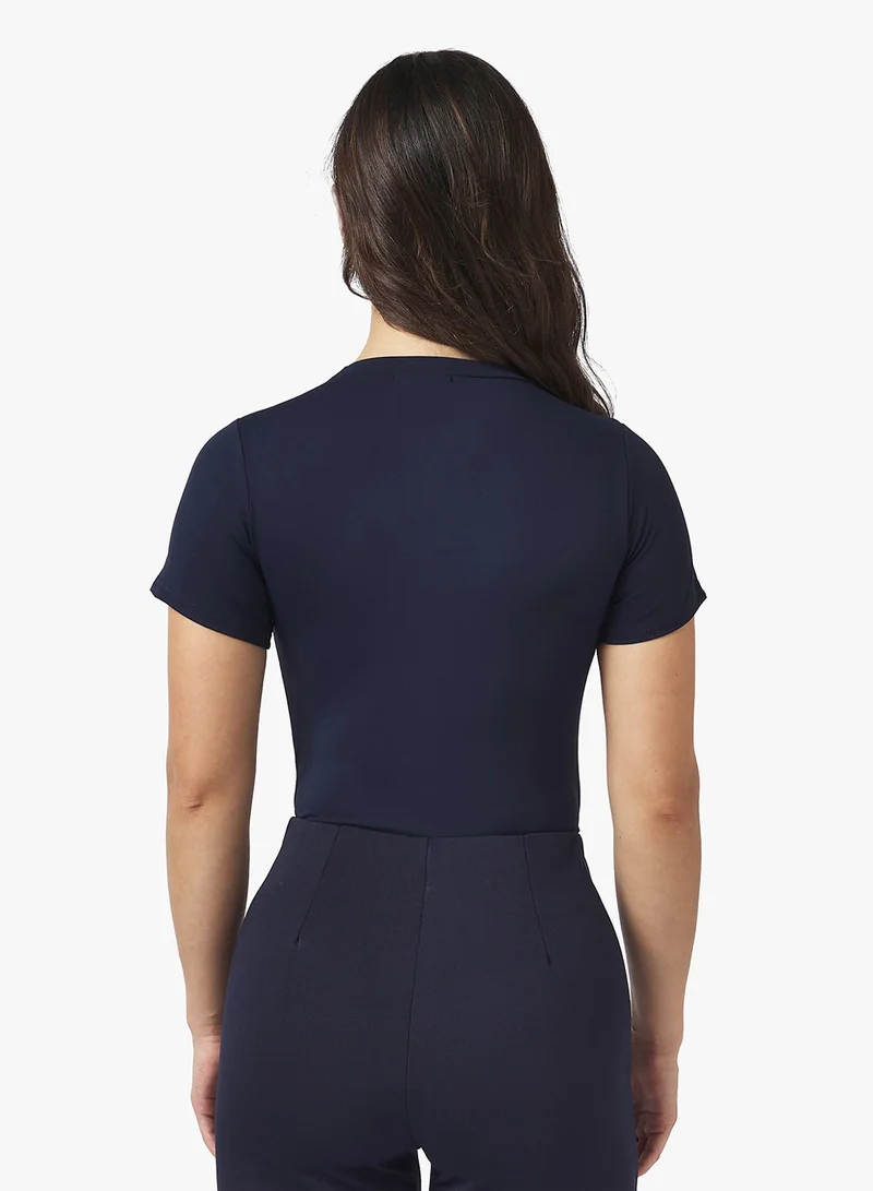 Ginger Basics Crew Neck Polyamide Bodysuit