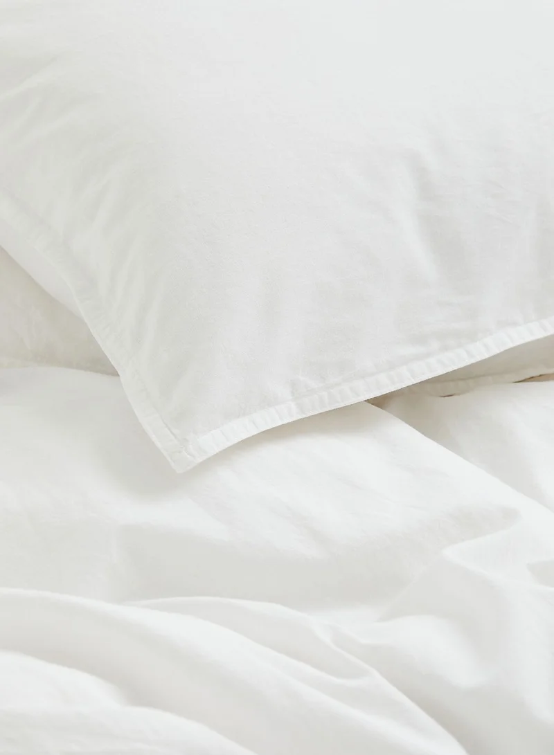 H&M Washed Cotton Duvet Cover Set