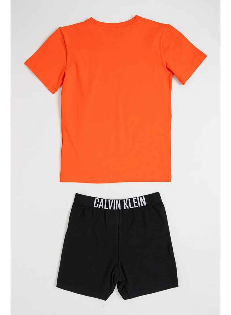 Calvin Klein Jeans Orangecom/Ckblack Boys Pyjama Set - Intense Power for Men | Best Price UAE