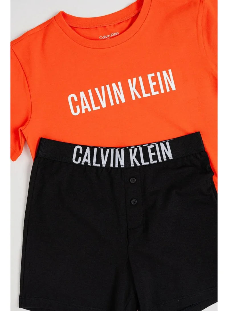 Calvin Klein Jeans Orangecom/Ckblack Boys Pyjama Set - Intense Power for Men | Best Price UAE