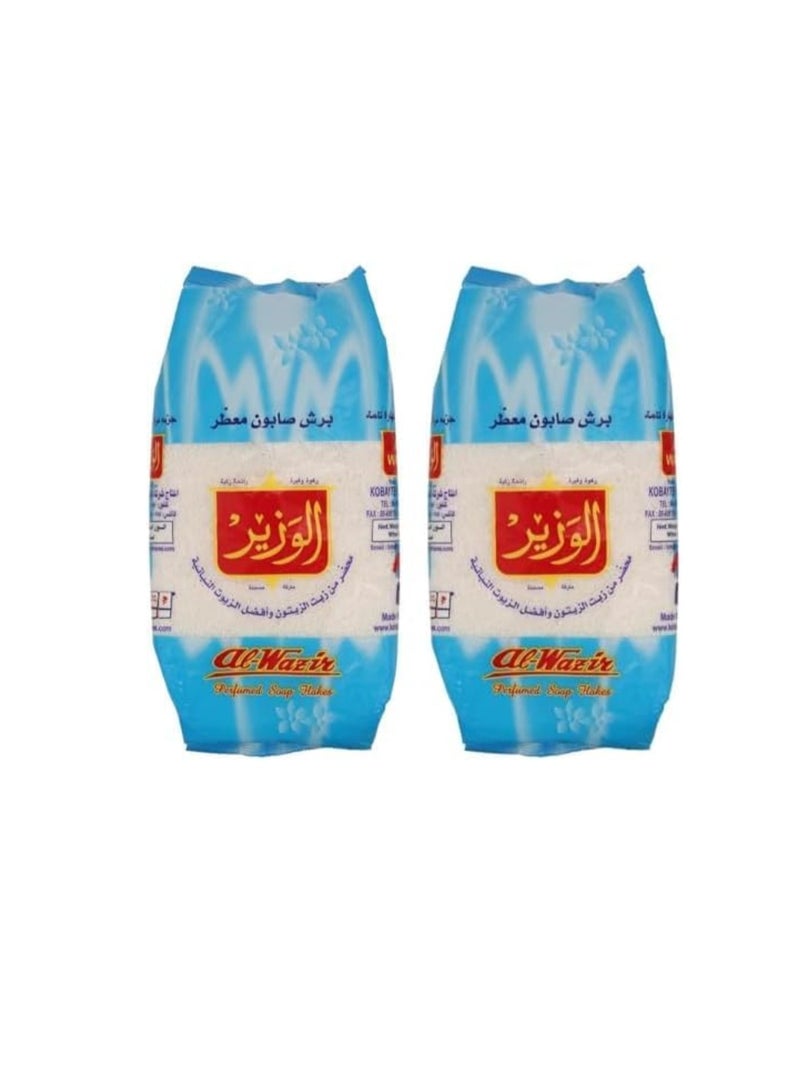 Al Wazir Perfumed Soap Flakes 900gm (Pack of 2 ) - Image 1