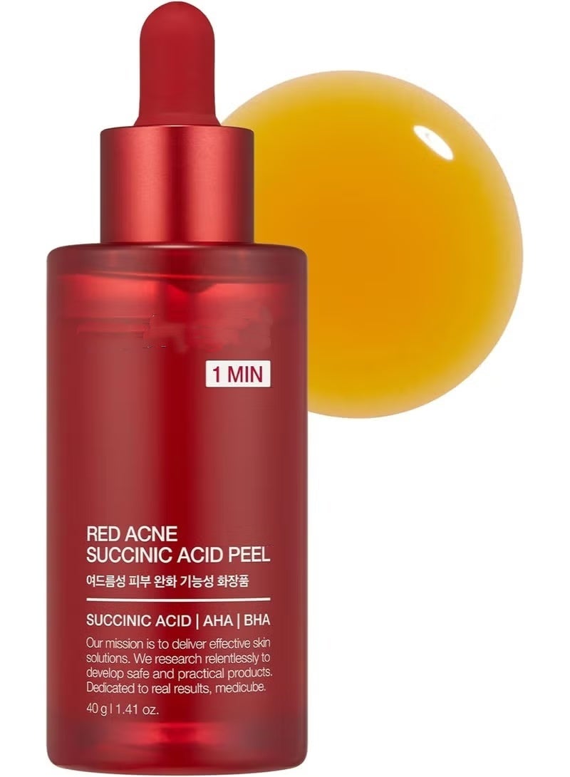 21% Acid Wash-off Exfoliant (AHA+BHA+Succinic Acid) || Red Line's 1 minute peeling solution for Acne-prone skin | Non-irritating but effective | Korean Skincare - Image 1