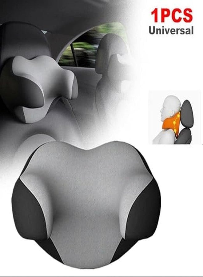 PURAM Universal Memory Foam U Shaped Car Seat Neck Pillow Auto Headrest Pillow Support Rest Cushion Spine Seat Protect Headrest for Sleeping Pillow for car, Multi-Coloured, Pack of 1. - Image 4