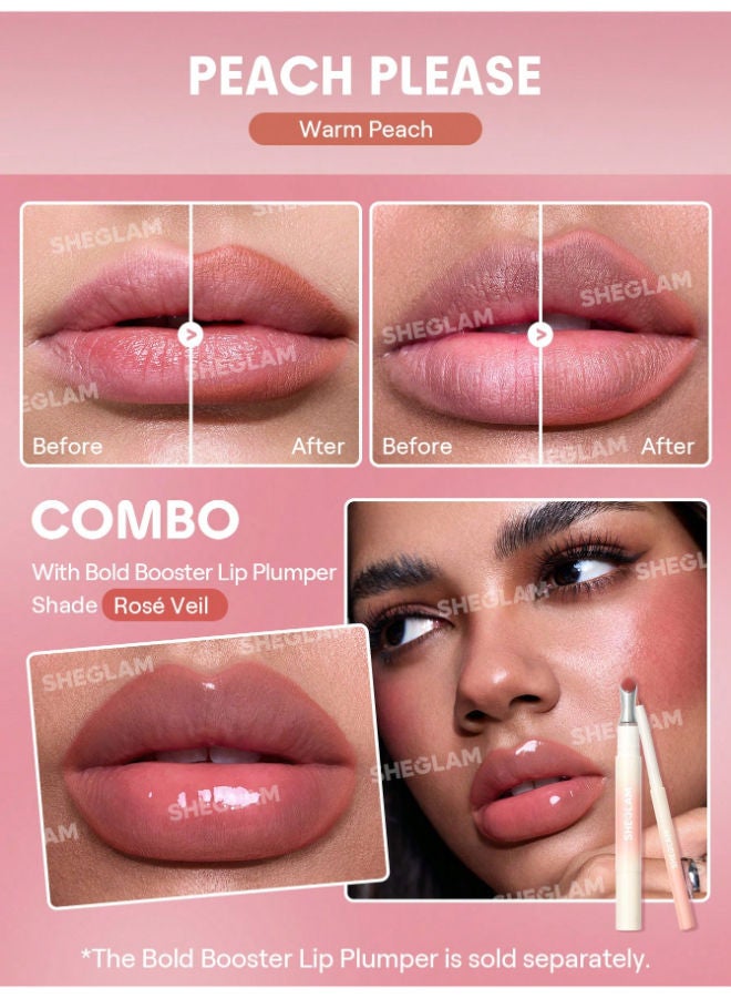 SHEGLAM Bold Booster Plumping Lip Liner Peach Please - Image 2