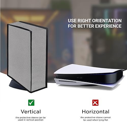 Cranique Waterproof Dust cover for PS5 Gaming Console Digital Edition & Disc Edition Playstation 5 (Grey) - Image 5