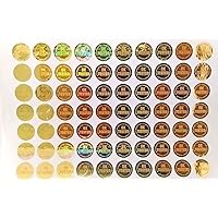 Sehgal Store Holograms Golden Stickers Round Shape Ok Tested 10 Sheets (13 mm) 1000 Stickers Trustworthy Proof for Quality Assurance - Image 2