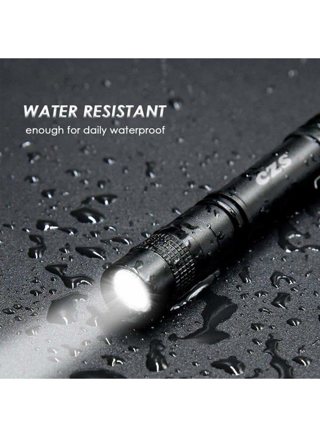 CZS LED Flashlight Penlight 1000 Lumens Battery-Powered Handheld Pen Light Pocket Torch Powered by 2AAA Battery,5 PCS (Battery Not Included) - Image 5