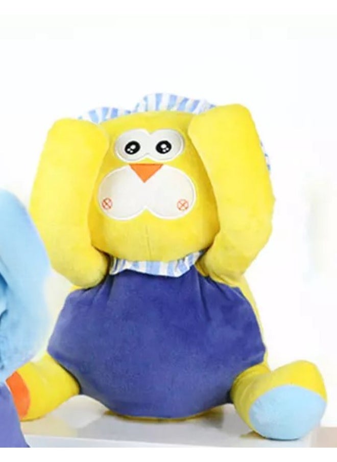 Generic Stuffed Baby Doll with Music and Hand Movement, Yellow  - Image 1