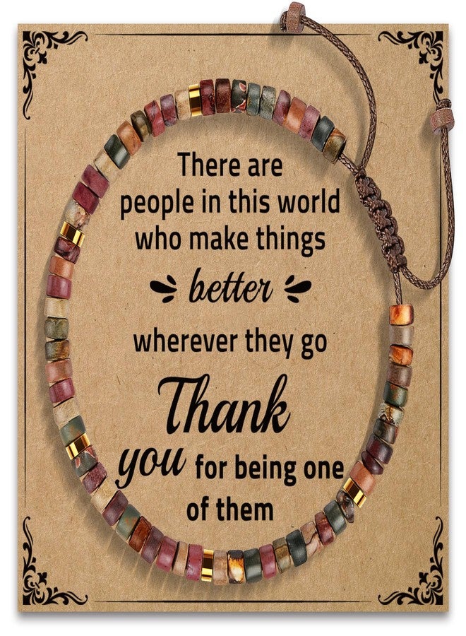 AGOT Thank You Gifts for Women, Inspirational Gifts Bracelets for Women Appreciation Gifts for Friends Teacher Coworkers Leader Boss Nurse, Grateful Gifts for Christmas Birthday Valentines Farewell Retirement Gifts - Image 1
