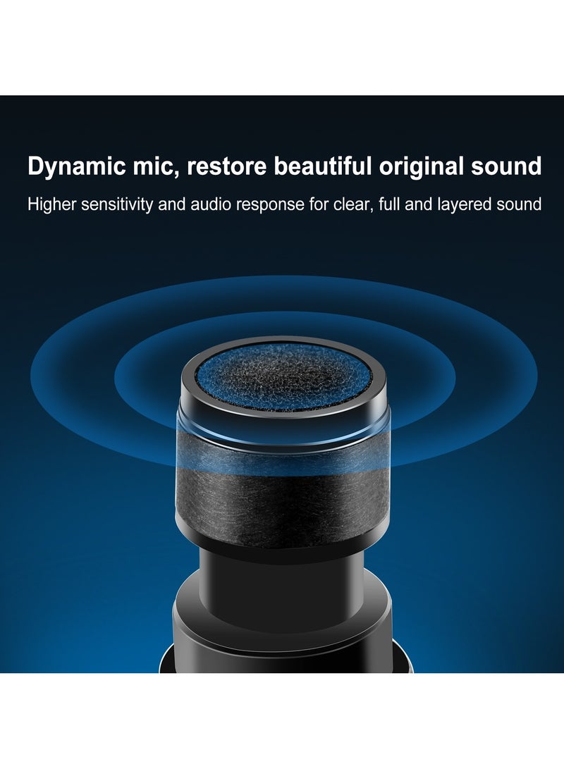 بولوز قطعتان من الميكروفون اللاسلكي، ميكروفون UHF، ميكروفون يدوي ديناميكي لاسلكي للكاراوكي والغناء، وحفلات الزفاف، والدي جي، والحفلات، والخطب، والاستخدام في الفصول الدراسية، ونظام الصوت PA، بمدى 98 قدم، باللون الأسود. - Image 5