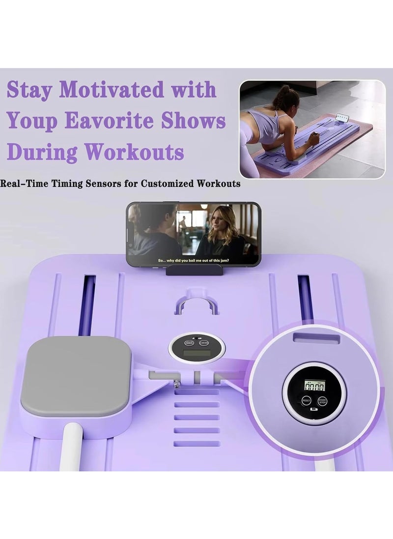 GUDOO - Pilates Reformer Machine with Timer, Foldable Pilates Machine for Home Use and Gym Workout, 5 in 1 Pilates Board, Suitable for Advanced and Beginners Users - Image 1