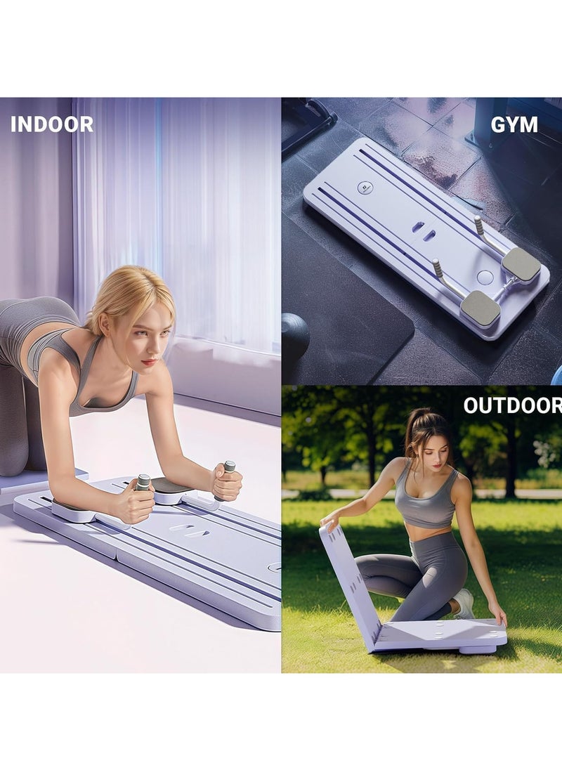 GUDOO - Pilates Reformer Machine with Timer, Foldable Pilates Machine for Home Use and Gym Workout, 5 in 1 Pilates Board, Suitable for Advanced and Beginners Users - Image 1