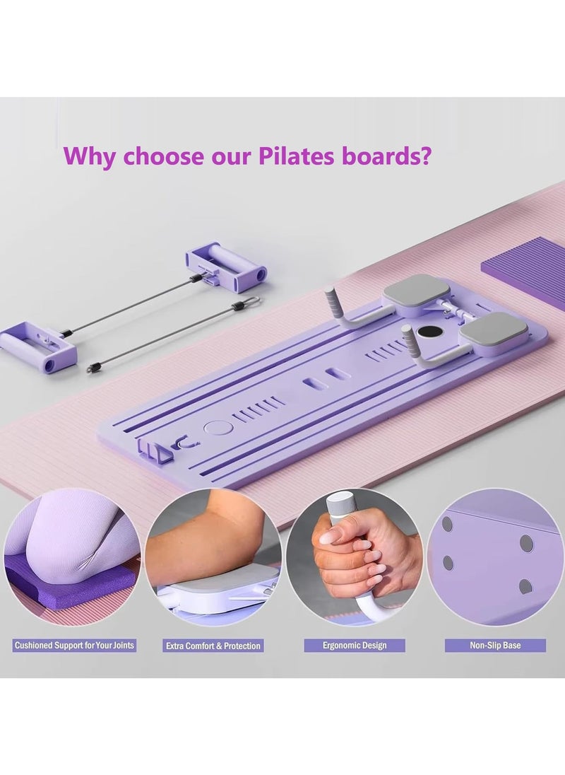 GUDOO - Pilates Reformer Machine with Timer, Foldable Pilates Machine for Home Use and Gym Workout, 5 in 1 Pilates Board, Suitable for Advanced and Beginners Users - Image 1